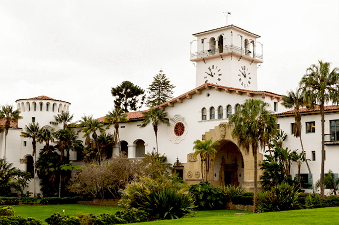 A court house in Santa Barbara, California