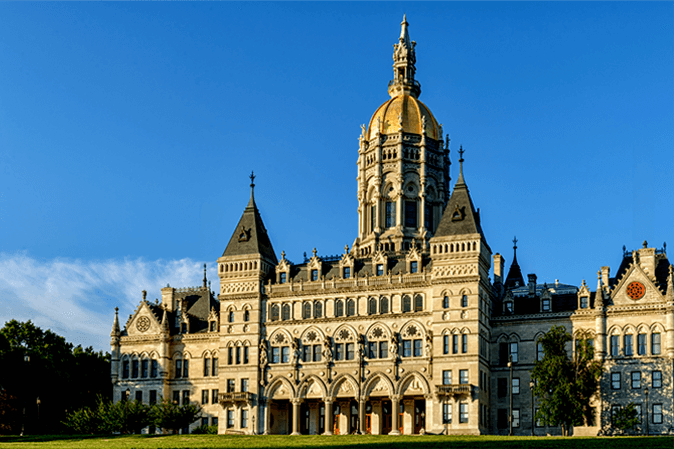 State capitol building in Hartford, CT