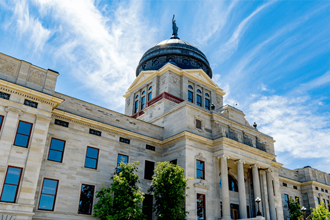 State capitol building in Montana