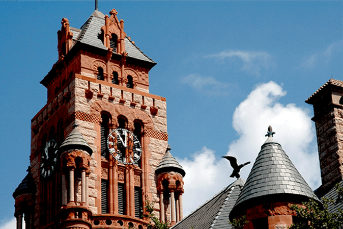 Ellis County court house building in Texas