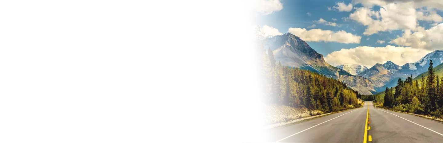 View of the Colorado Rockies from a highway