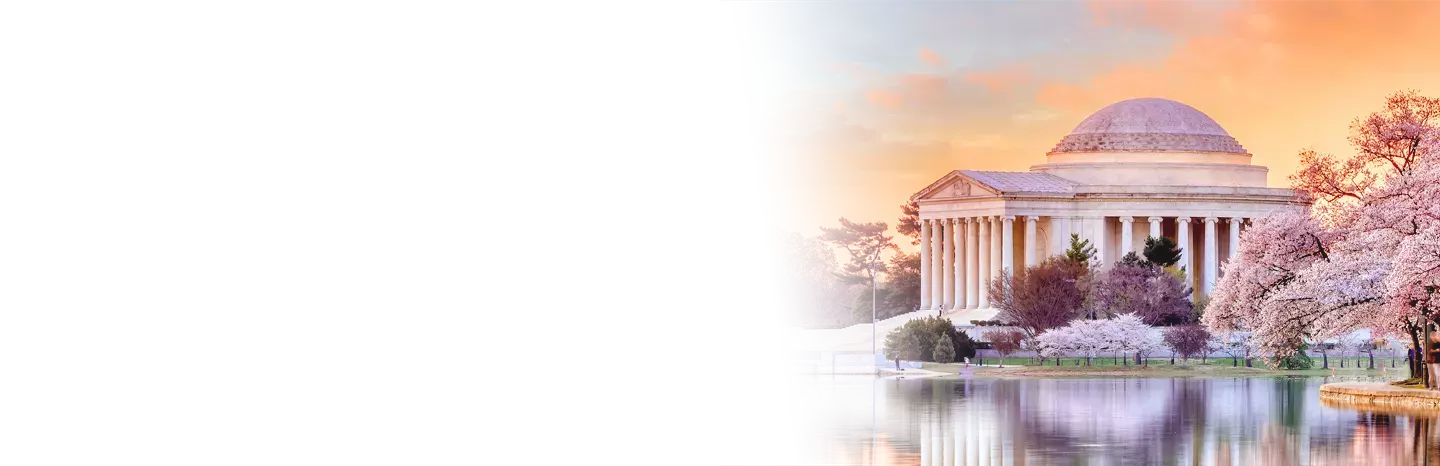 Jefferson Memorial during the Cherry Blossom Festival in Washington, DC