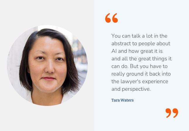 Headshot of Tara Waters with her testimonial